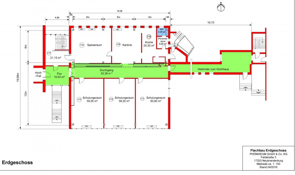 Grundriss Flachbau EG